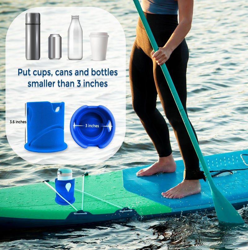 THE VIOLET Paddle Board Accessories - Inflatable Stand Up Paddle Board Cup Holder, SUP Kayak Drink, Can and Cup Holders (Blue) - Image 2